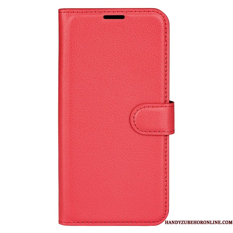 Leren Hoesje Voor Samsung Galaxy S25 Plus 5g Klassiek Lychee Kunstleer
