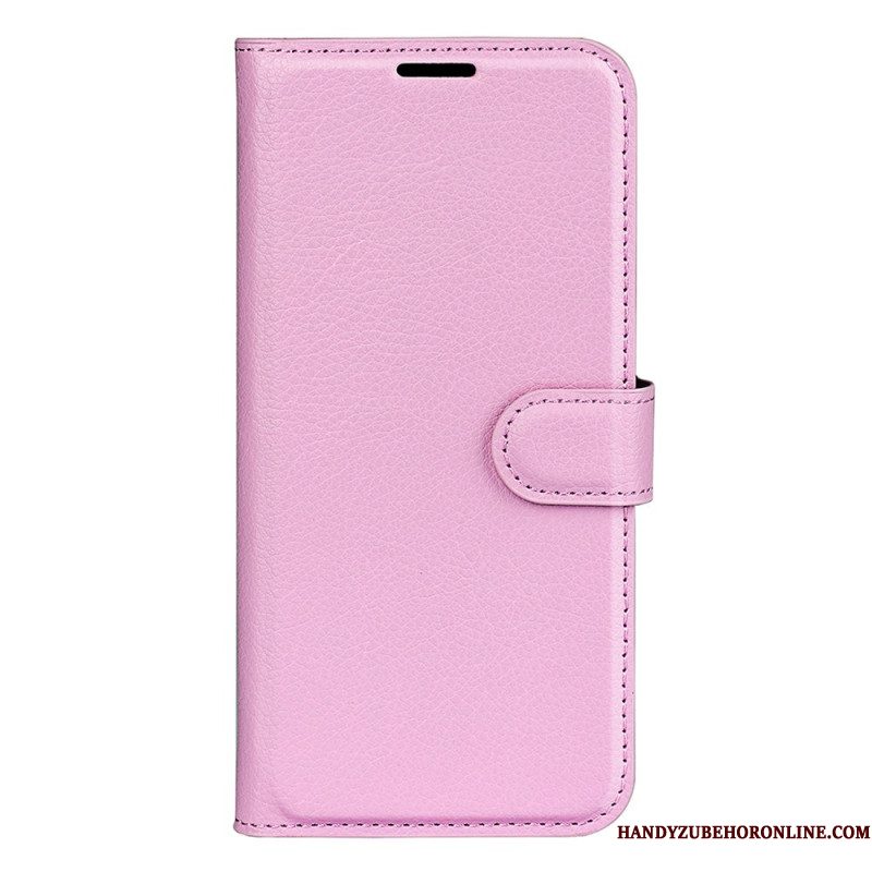 Leren Hoesje Voor Samsung Galaxy S25 Plus 5g Klassiek Lychee Kunstleer