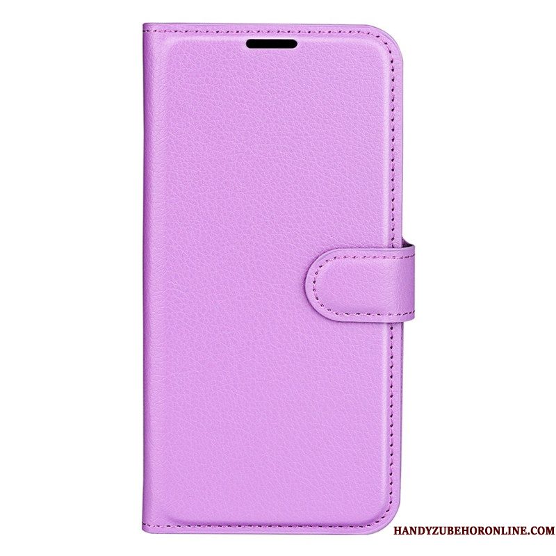 Leren Hoesje Voor Samsung Galaxy S25 Plus 5g Klassiek Lychee Kunstleer