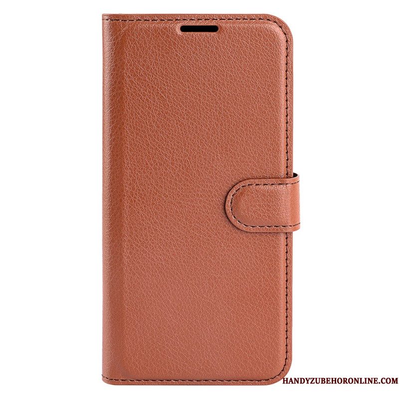 Leren Hoesje Voor Samsung Galaxy S25 Plus 5g Klassiek Lychee Kunstleer
