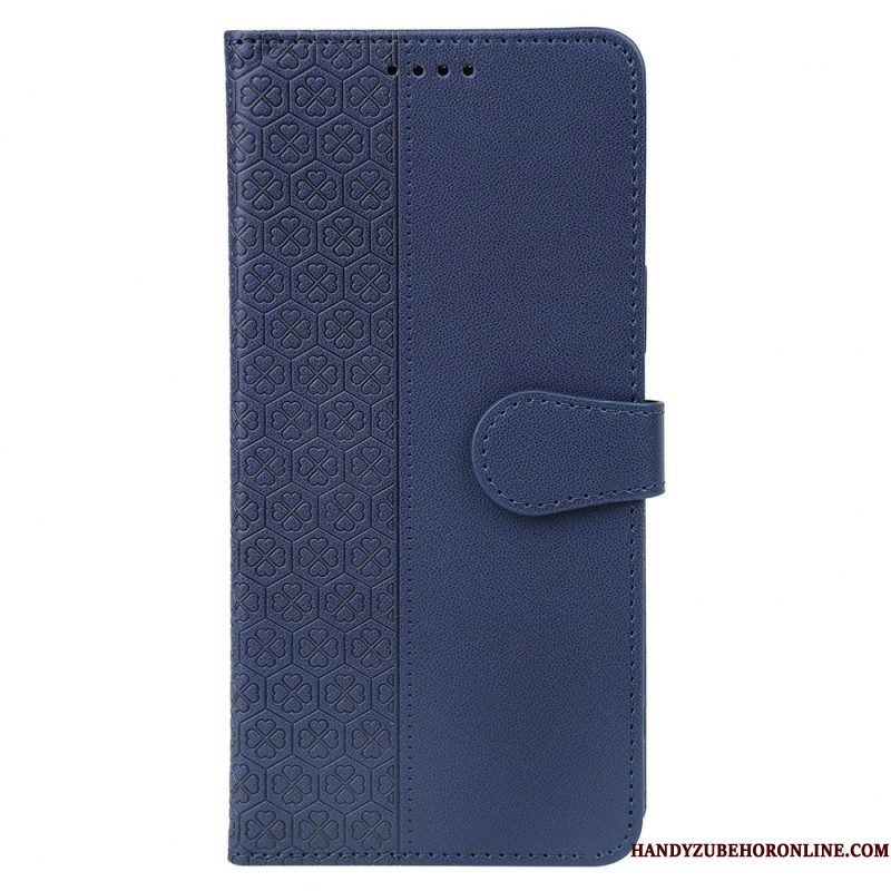 Leren Hoesje Voor Samsung Galaxy S26 Vierblad Klavertjes