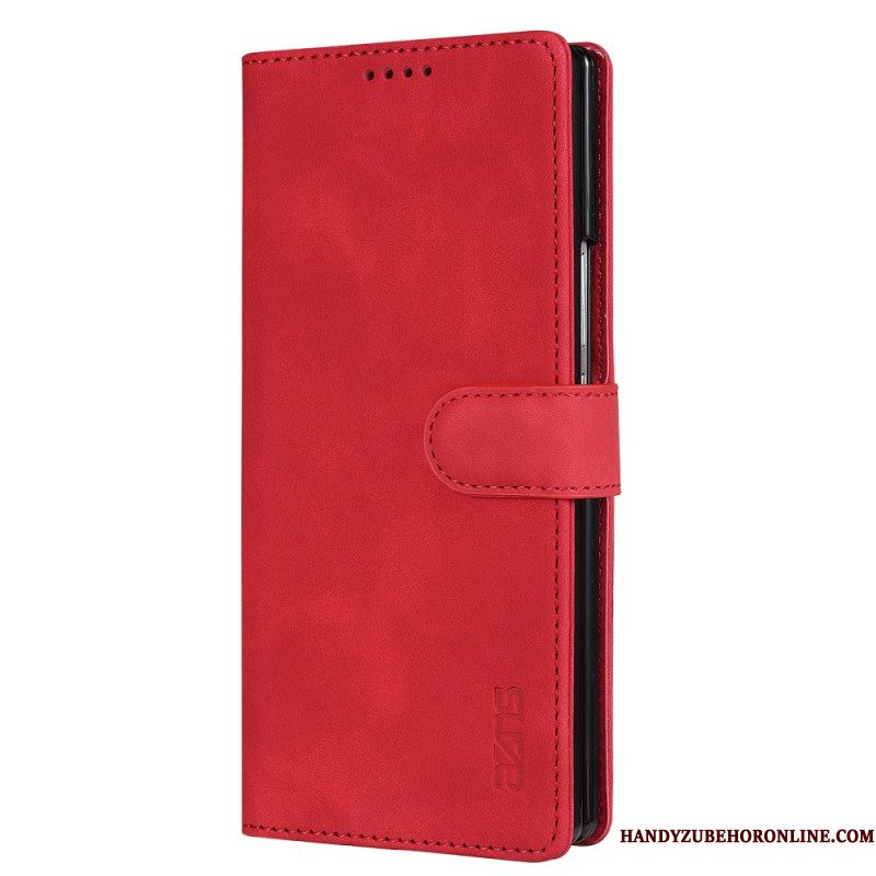 Leren Hoesje Voor Samsung Galaxy Z Fold 7 Azns Suède-effect