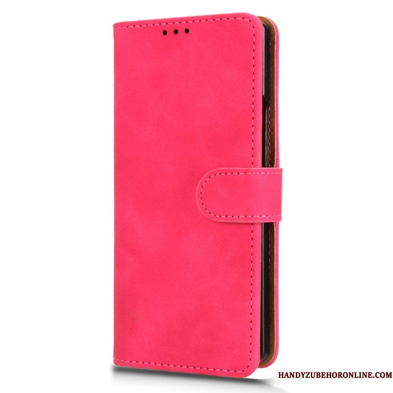 Leren Hoesje Voor Samsung Galaxy Z Fold 7 Suède-look