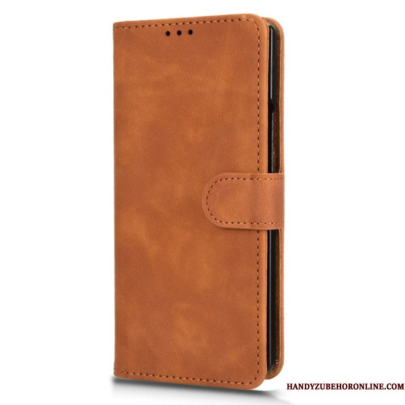 Leren Hoesje Voor Samsung Galaxy Z Fold 7 Suède-look