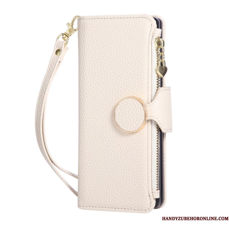 Leren Hoesje Voor Samsung Galaxy Z Fold 7 Vintage Design