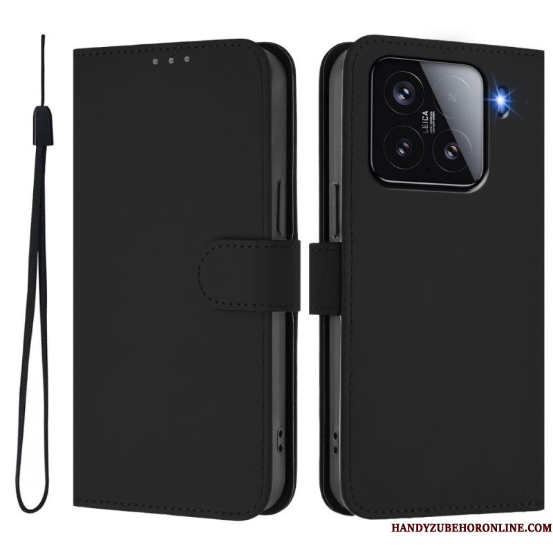 Leren Hoesje Voor Xiaomi 15 Geïntegreerde Standaard Met Verstelbare Kijkhoeken