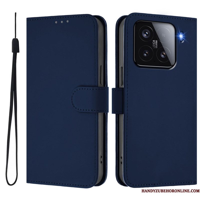 Leren Hoesje Voor Xiaomi 15 Geïntegreerde Standaard Met Verstelbare Kijkhoeken