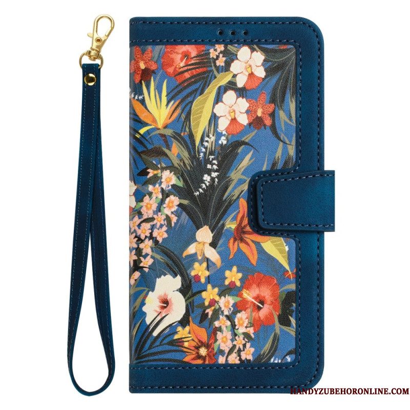 Leren Hoesje Voor Xiaomi 15 Portemonnee Met Bloemenprint