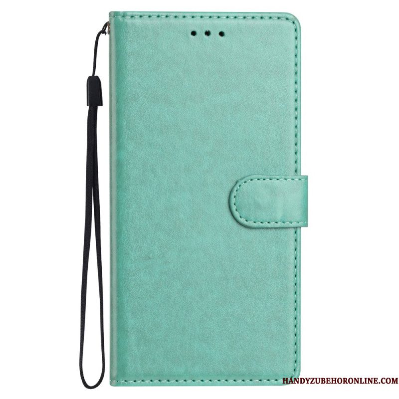 Leren Hoesje Voor Xiaomi 15 Pro Kunstleer Met Bandje