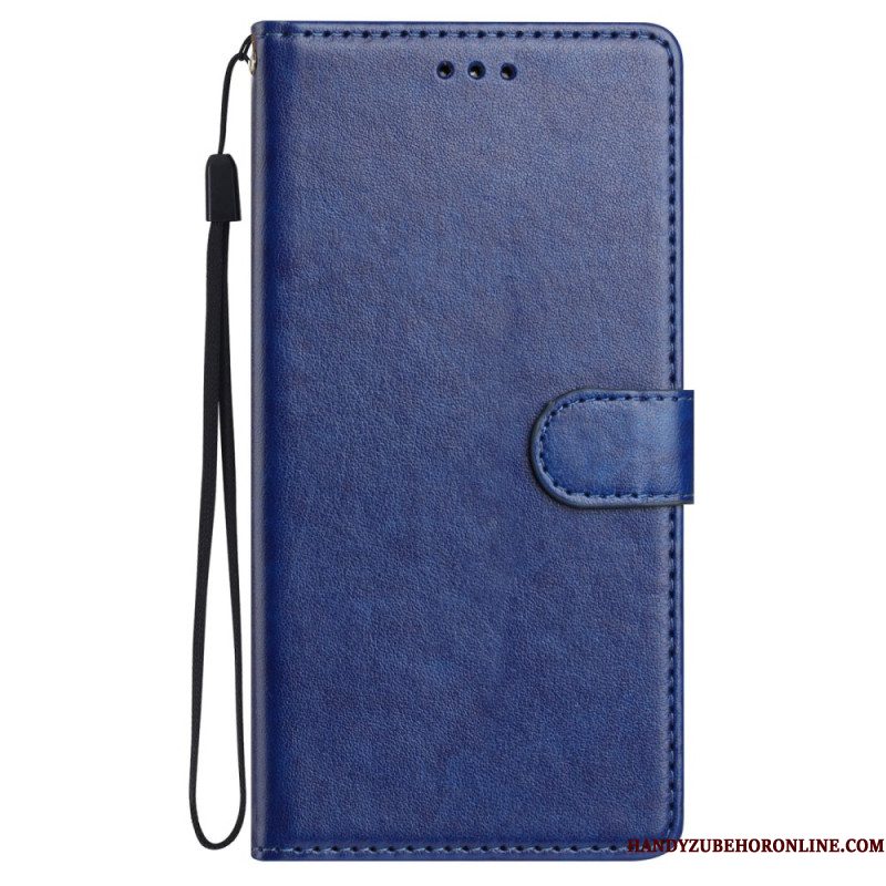 Leren Hoesje Voor Xiaomi 15 Pro Kunstleer Met Bandje
