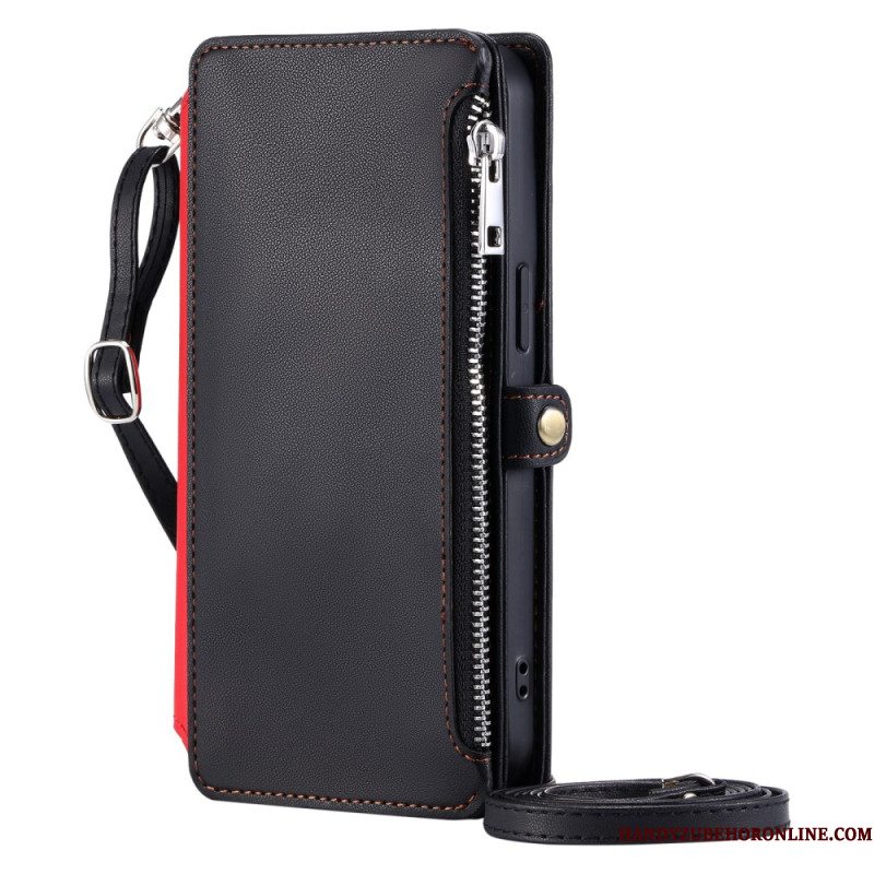 Leren Hoesje Voor Xiaomi 15 Pro Premium Bandje En Schouderband