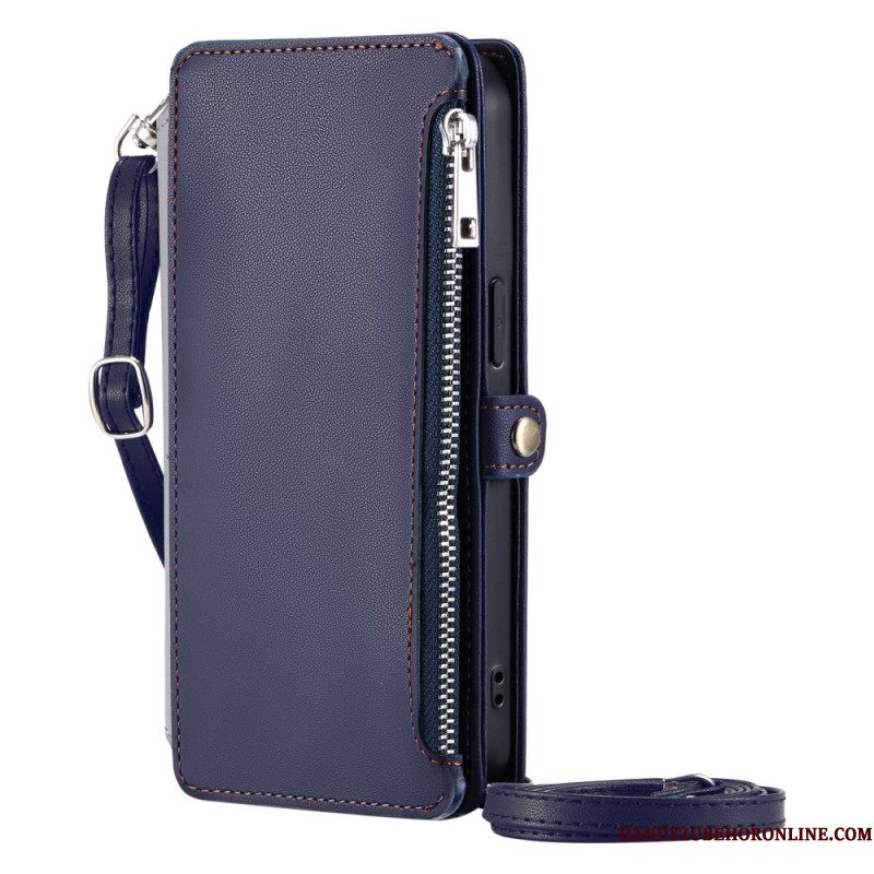 Leren Hoesje Voor Xiaomi 15 Pro Premium Bandje En Schouderband