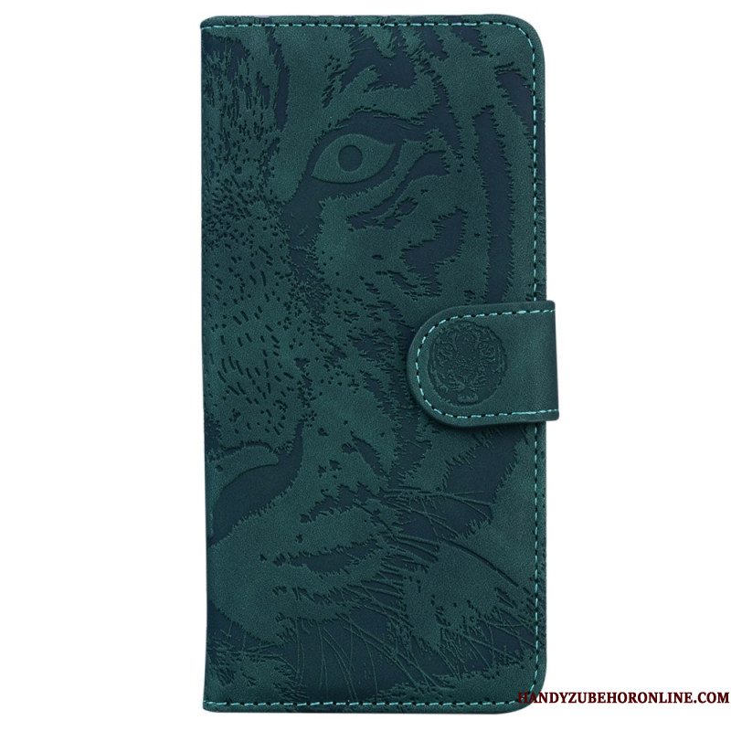 Leren Hoesje Voor Xiaomi 15 Pro Tijgerpootafdruk