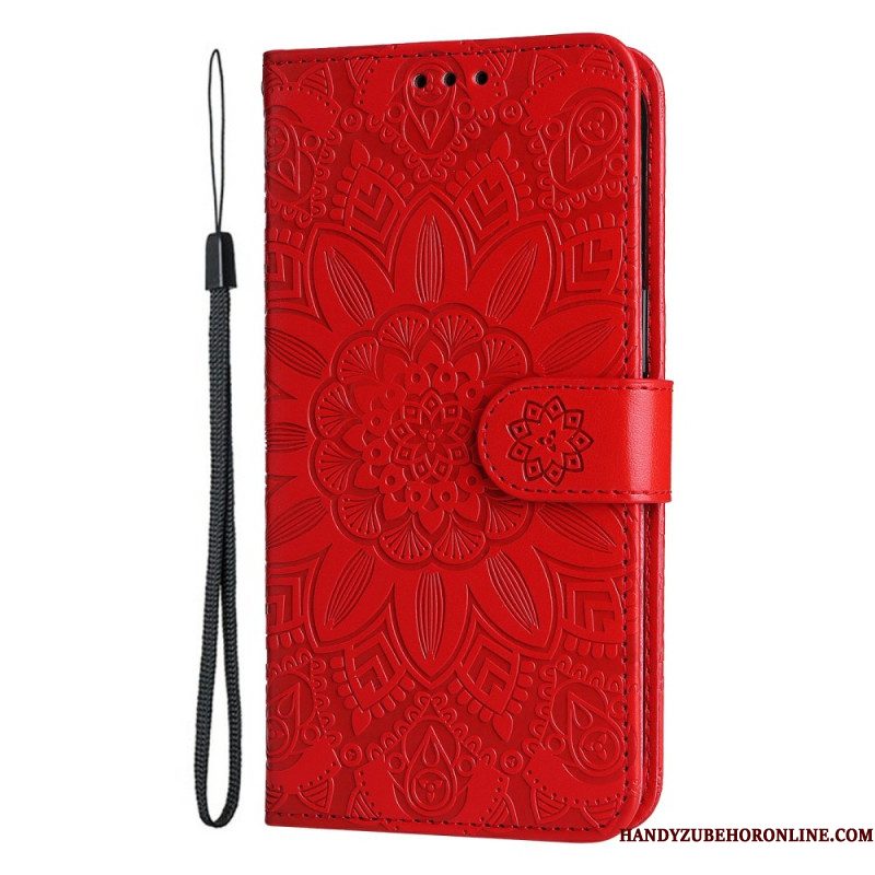 Leren Hoesje Voor Xiaomi 15 Zonnebloempatroon