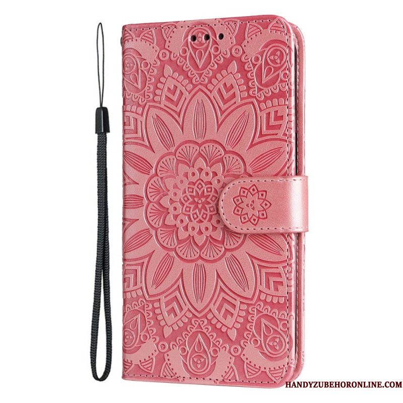 Leren Hoesje Voor Xiaomi 15 Zonnebloempatroon