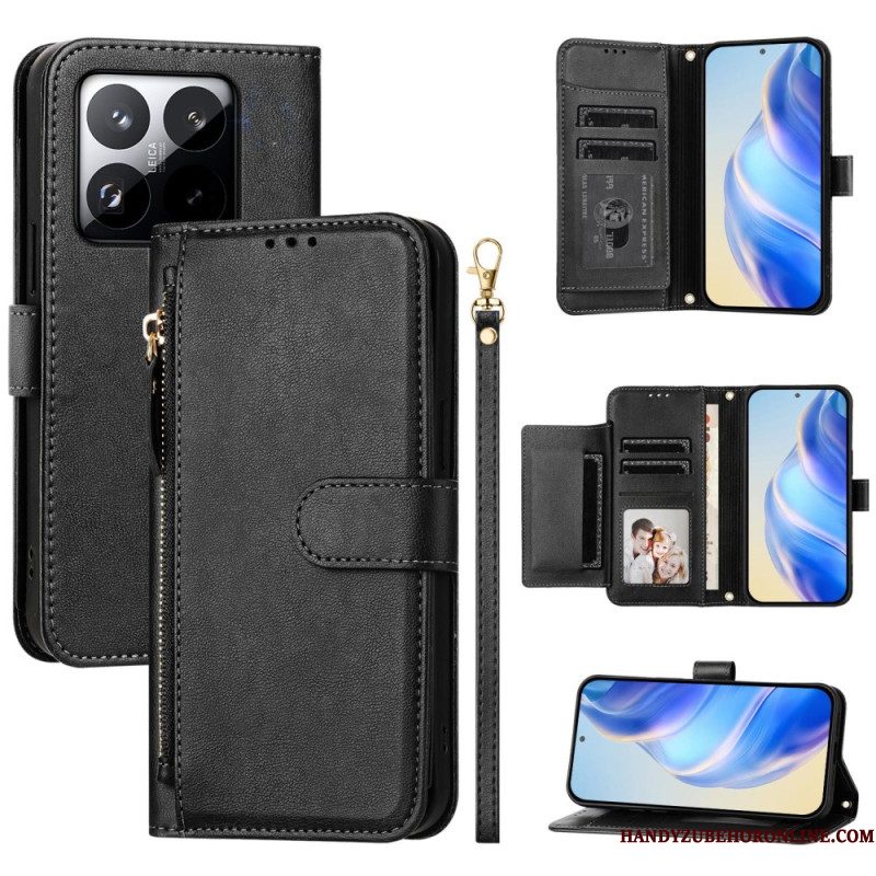 Leren Hoesje Voor Xiaomi 15t Complete Portemonnee