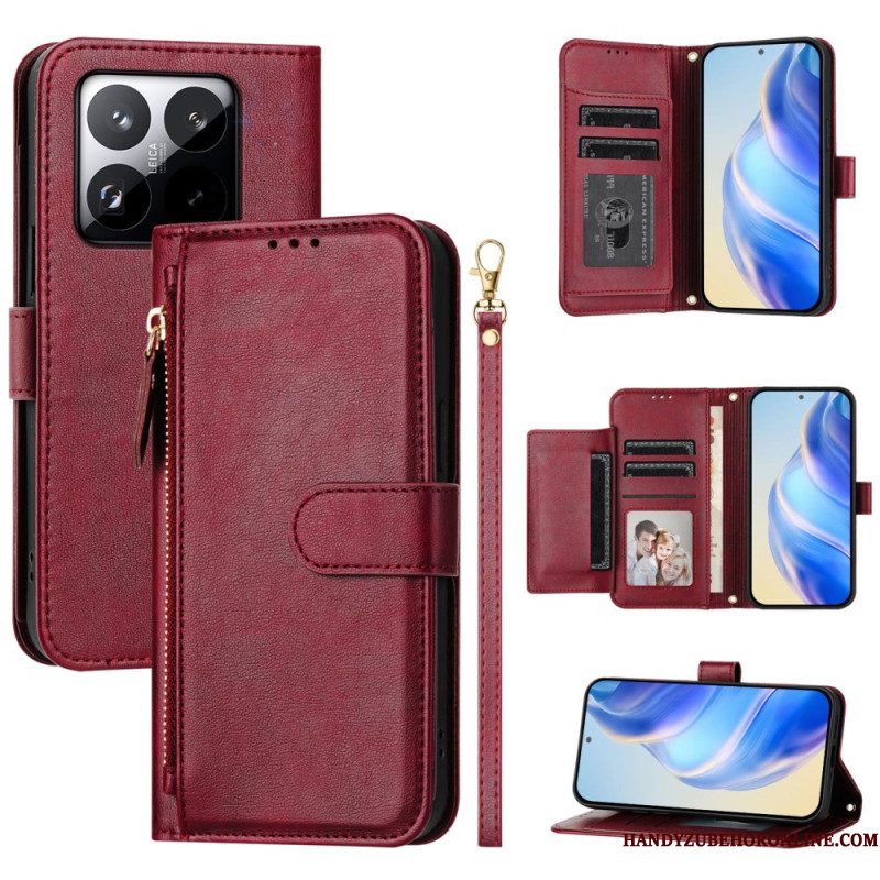 Leren Hoesje Voor Xiaomi 15t Complete Portemonnee