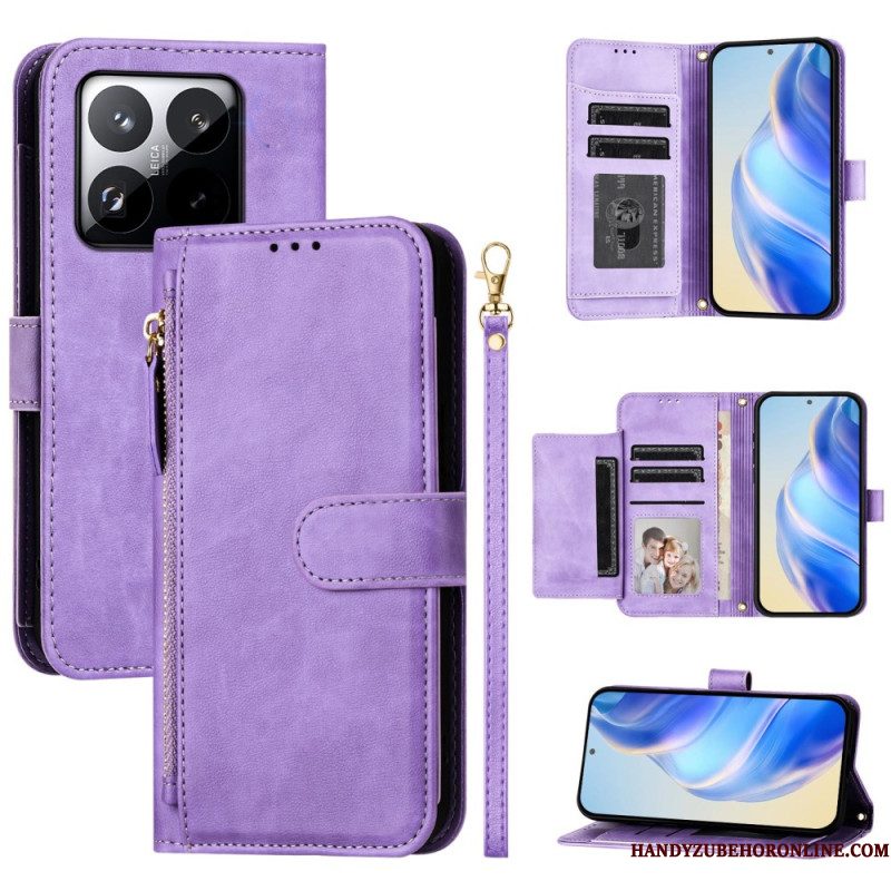 Leren Hoesje Voor Xiaomi 15t Complete Portemonnee