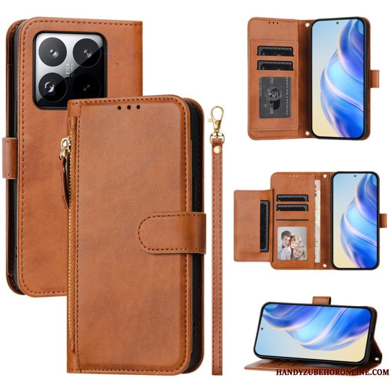 Leren Hoesje Voor Xiaomi 15t Complete Portemonnee