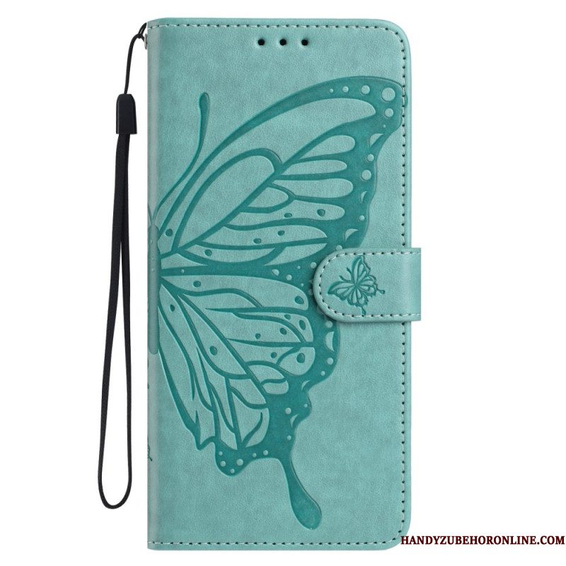 Leren Hoesje Voor Xiaomi 15t Grafisch Vlinder