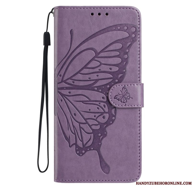 Leren Hoesje Voor Xiaomi 15t Grafisch Vlinder