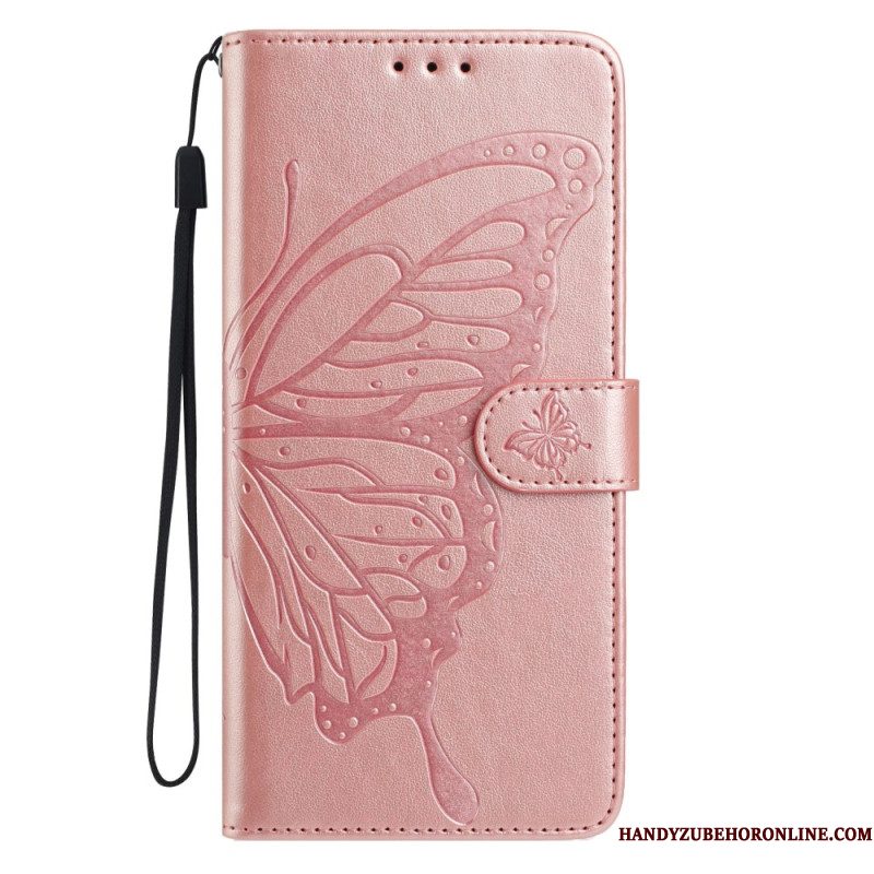 Leren Hoesje Voor Xiaomi 15t Grafisch Vlinder