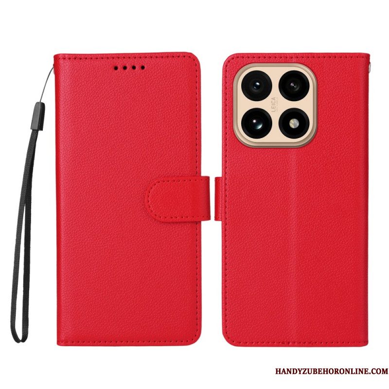 Leren Hoesje Voor Xiaomi 15t Kunstleer Met Textuur
