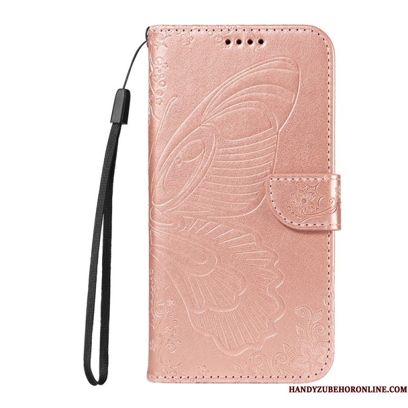 Leren Hoesje Voor Xiaomi 15t Pro Grafische Vlinder