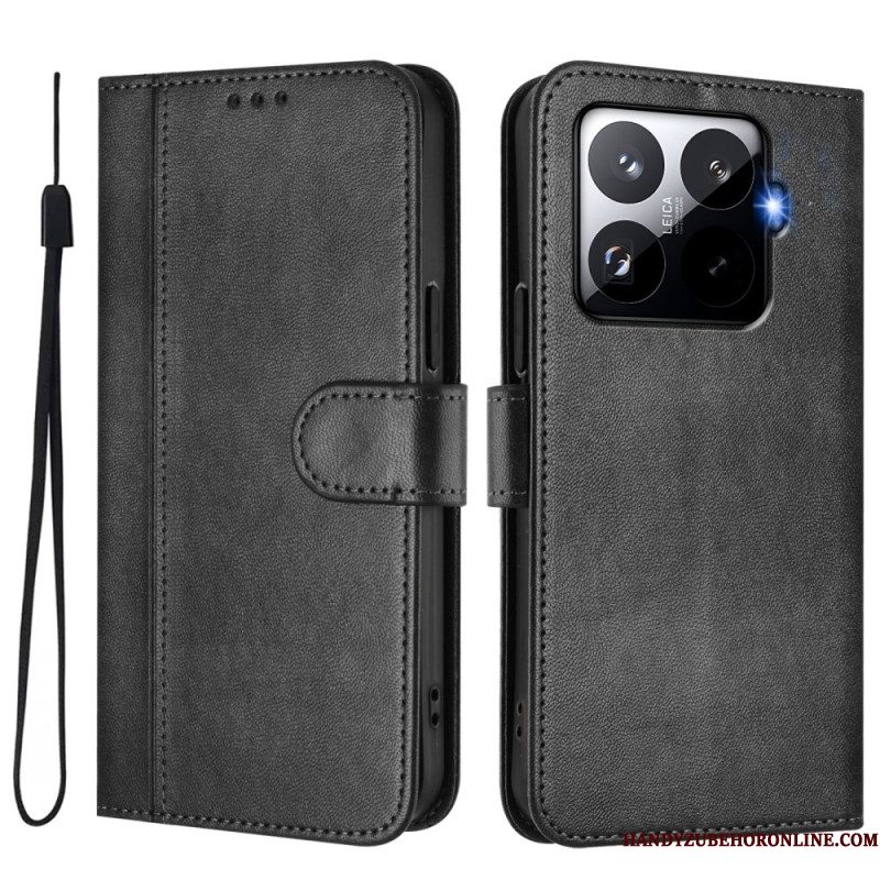 Leren Hoesje Voor Xiaomi 15t Pro Retro