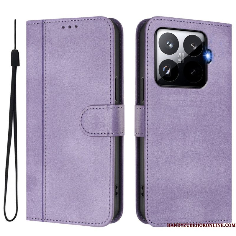 Leren Hoesje Voor Xiaomi 15t Pro Retro