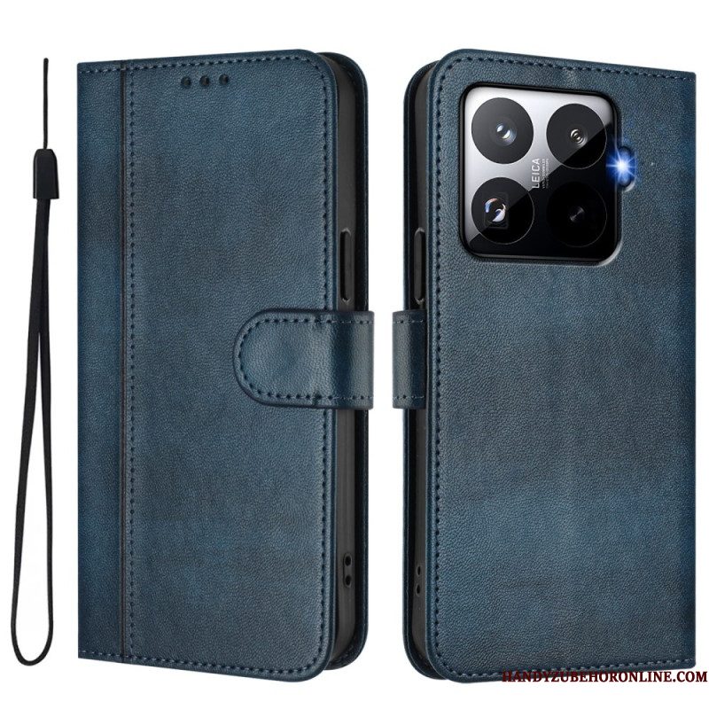 Leren Hoesje Voor Xiaomi 15t Pro Retro