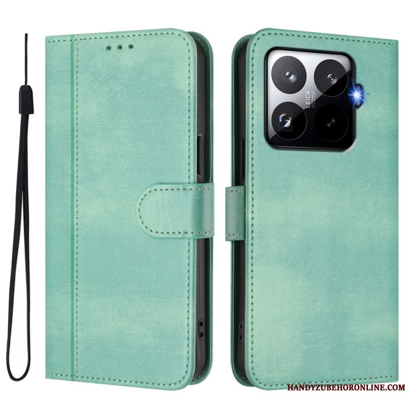 Leren Hoesje Voor Xiaomi 15t Pro Retro