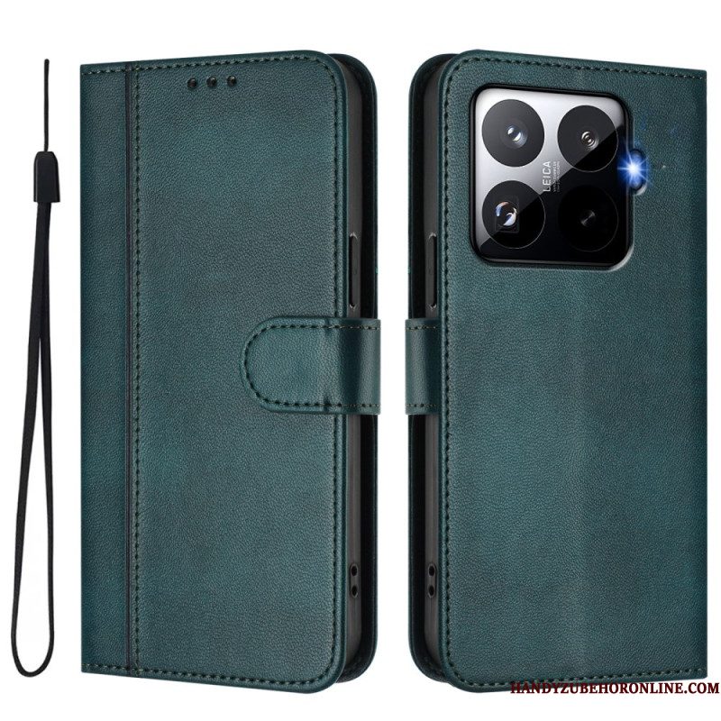 Leren Hoesje Voor Xiaomi 15t Pro Retro