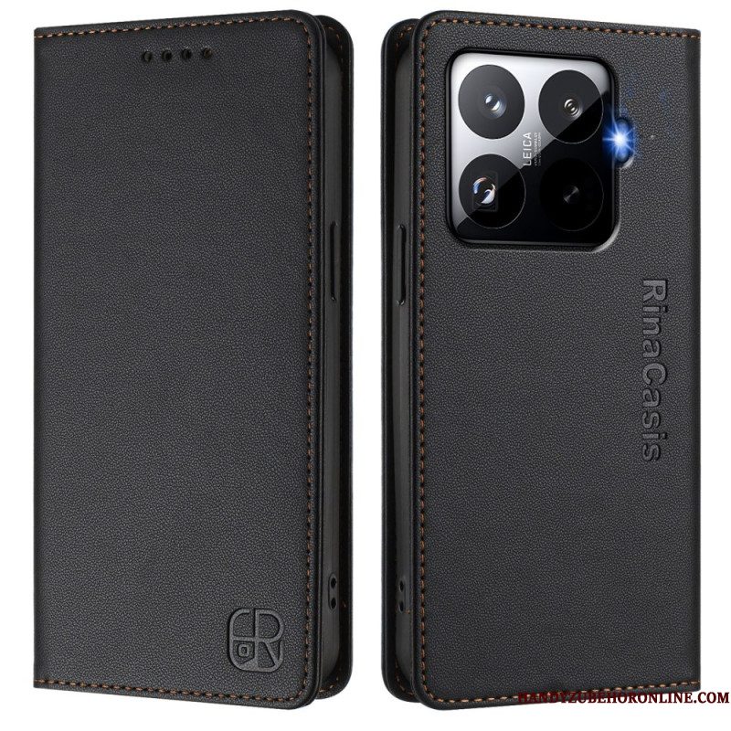 Leren Hoesje Voor Xiaomi 15t Pro Rfid-bescherming