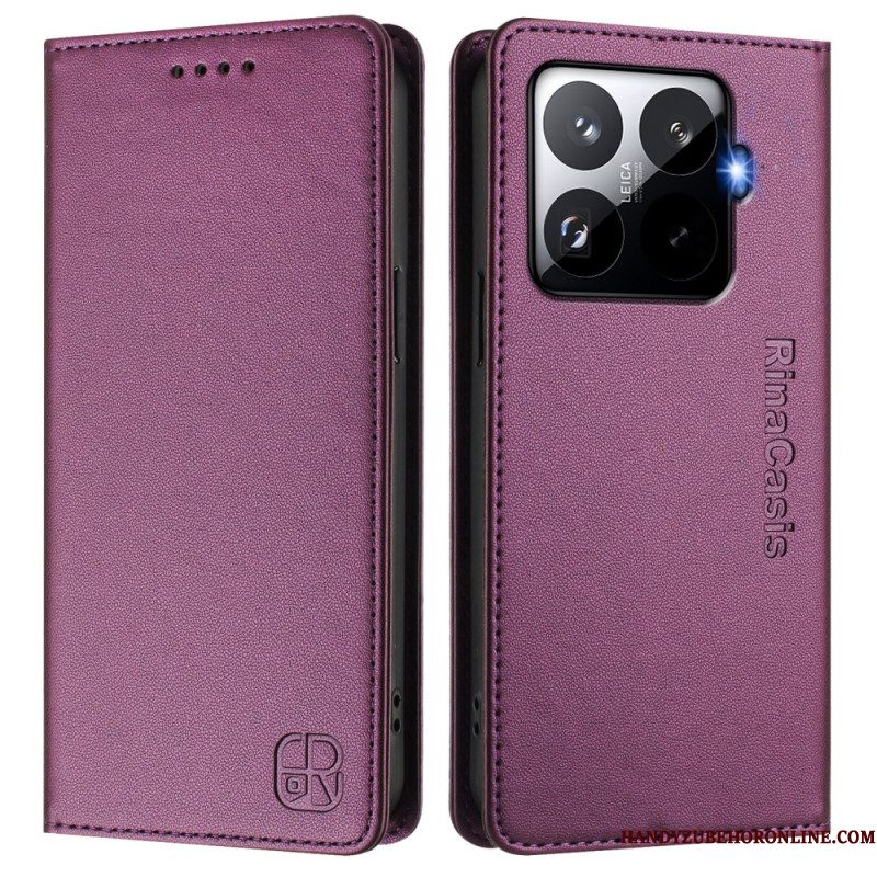Leren Hoesje Voor Xiaomi 15t Pro Rfid-bescherming