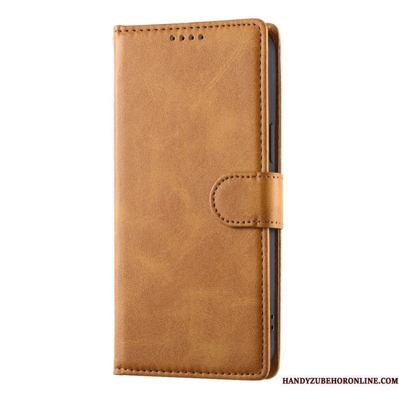 Leren Hoesje Voor Xiaomi 17 Klassieke Portemonnee