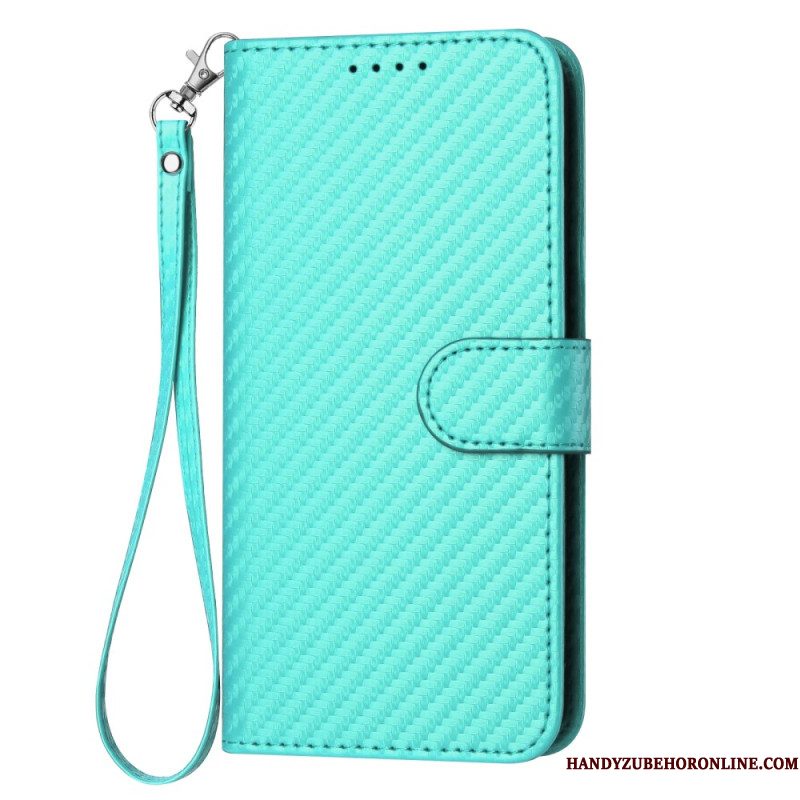 Leren Hoesje Voor Xiaomi 17 Pro Koolstofvezeltextuur