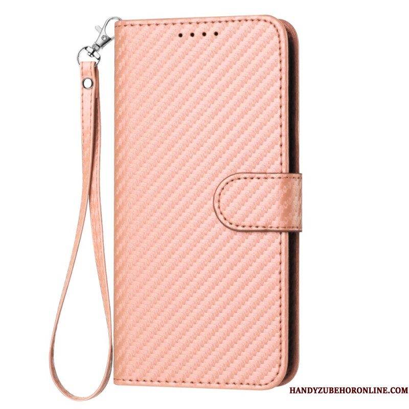 Leren Hoesje Voor Xiaomi 17 Pro Max Koolstofvezelkoord