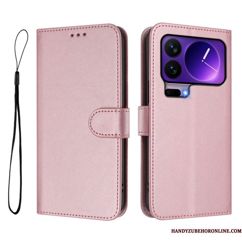 Leren Hoesje Voor Xiaomi 17 Pro Rfid-blokkering Met Leerlook