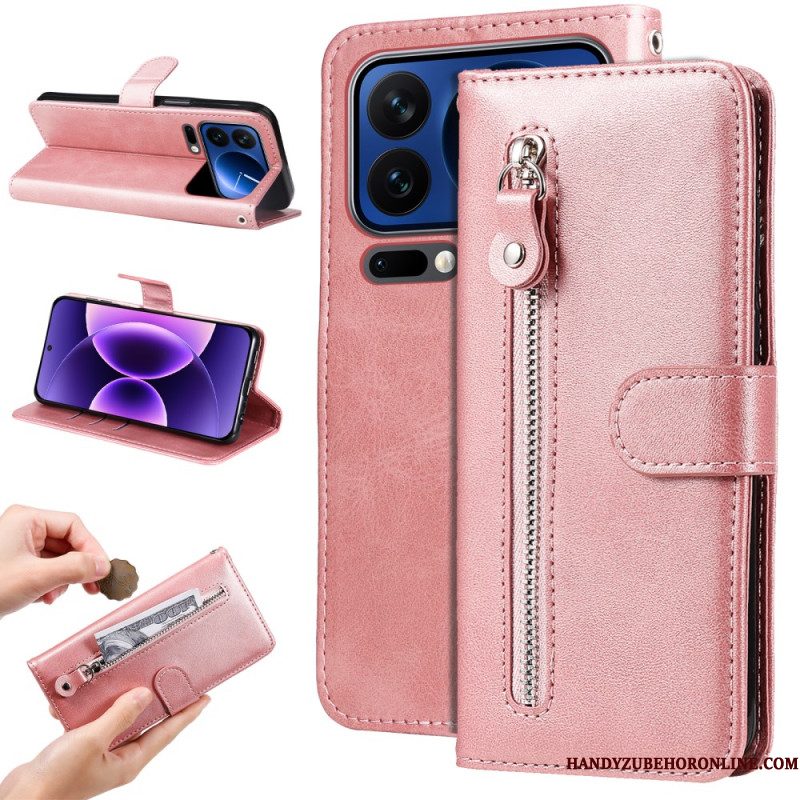 Leren Hoesje Voor Xiaomi 17 Pro Vak Met Ritssluiting