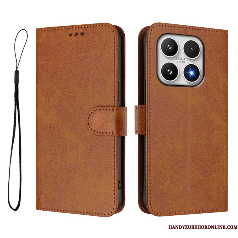 Leren Hoesje Voor Xiaomi 17 Rfid-bescherming Met Leerlook