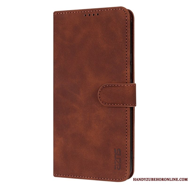 Leren Hoesje Voor Xiaomi 17 Suède-effect Azns