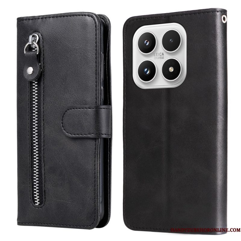 Leren Hoesje Voor Xiaomi 17 Vakje Met Rits