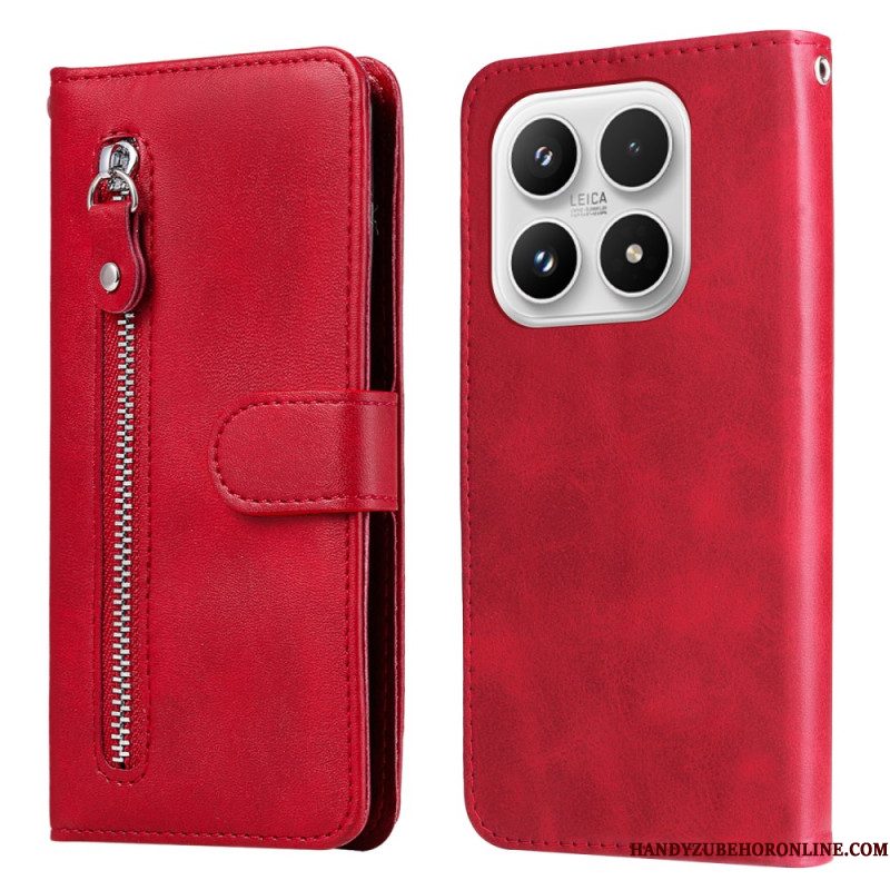 Leren Hoesje Voor Xiaomi 17 Vakje Met Rits