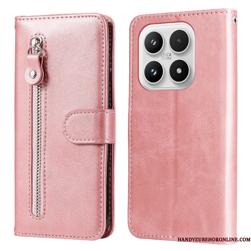 Leren Hoesje Voor Xiaomi 17 Vakje Met Rits