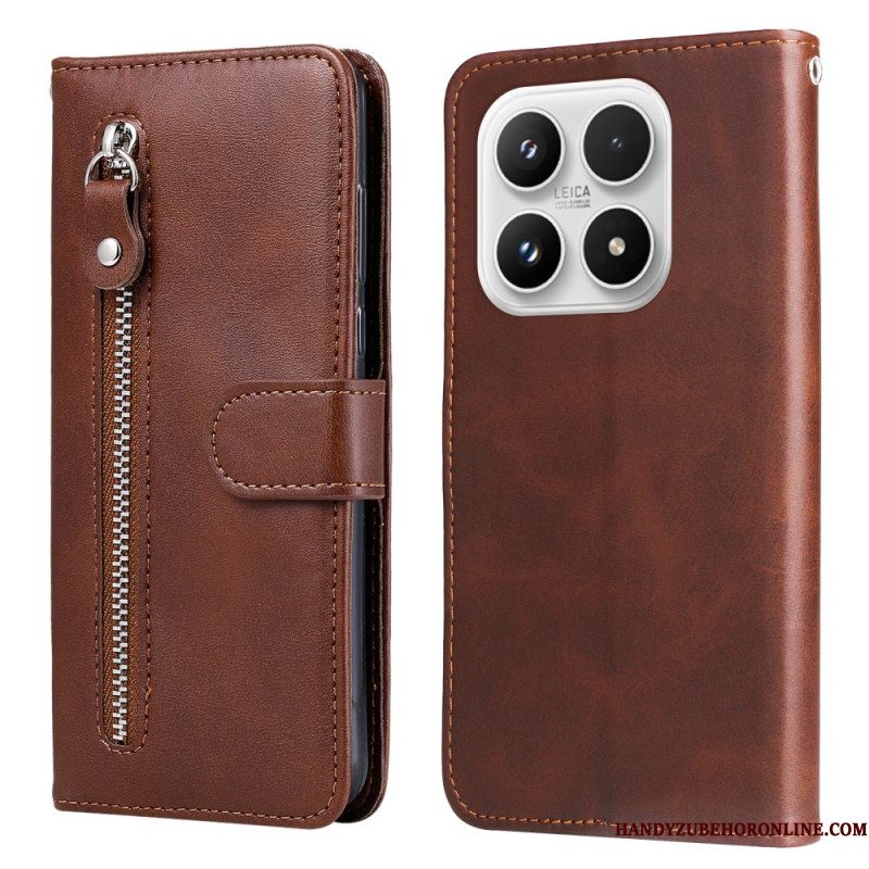 Leren Hoesje Voor Xiaomi 17 Vakje Met Rits