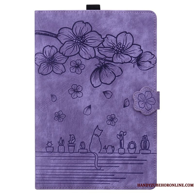 Leren Hoesje Voor Xiaomi Pad 7 / 7 Pro Scène Met Katten