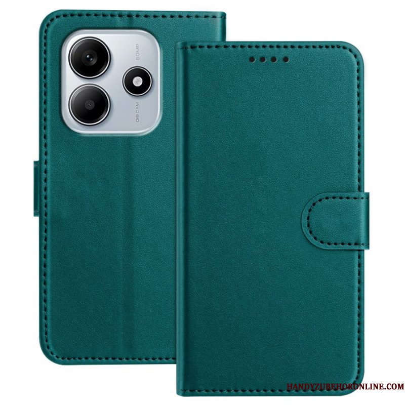 Leren Hoesje Voor Xiaomi Redmi Note 14 4g Bandje Van Imitatieleer