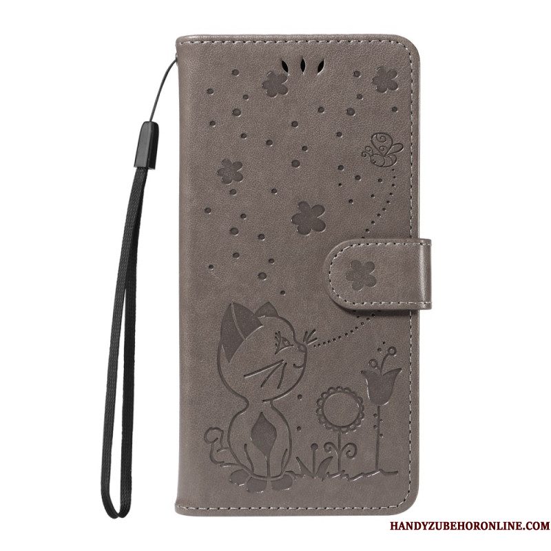 Leren Hoesje Voor Xiaomi Redmi Note 14 4g Bij En Kat