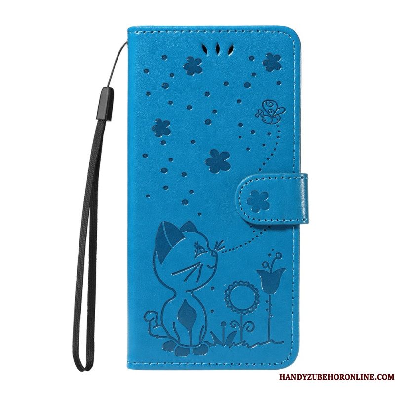 Leren Hoesje Voor Xiaomi Redmi Note 14 4g Bij En Kat